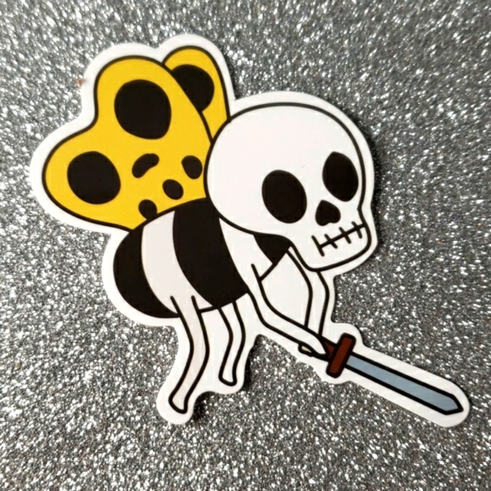 Art GOTHIC PASTEL waterproof sticker Killer Bee
